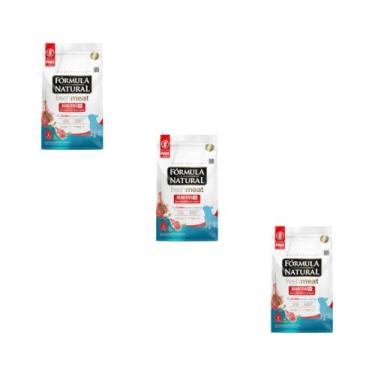 Imagem de Kit 3 Unidades - Ração Natural Fresh Meat Sensitive Cães 1kg