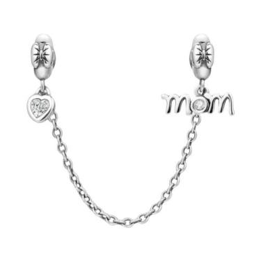 Imagem de Corrente de Prata 925 com Pingente Trevo - Para Pulseiras Pandora, A15