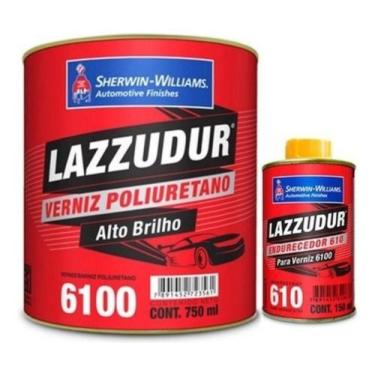 Imagem de Verniz Pu 6100 Lazzuril Automotivo 750ml  Catalisador 150ml