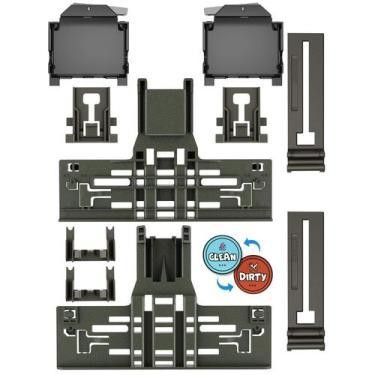 Imagem de Conjunto de ajustador de prateleira superior de máquina de lavar louça