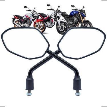 Imagem de Par Retrovisor Da Para Twister 250 Modelo Preto Gvs Premium Espelho Le