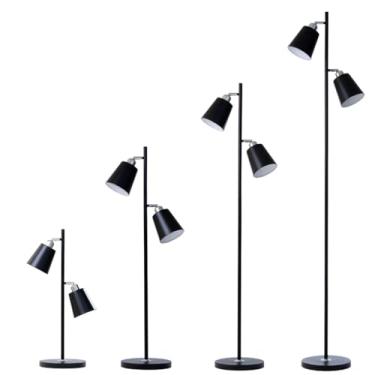 Imagem de Luminaria de Chao Articulada Dupla Abajur de Chão Luminaria de Piso Pedestal Flexível