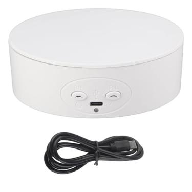 Imagem de GRCFUMO 360 graus de exibição rotativa, plataforma giratória rotativa elétrica com baixo ruído e plataforma rotativa automática para produtos fotográficos relógios de jóias (ABS 2)