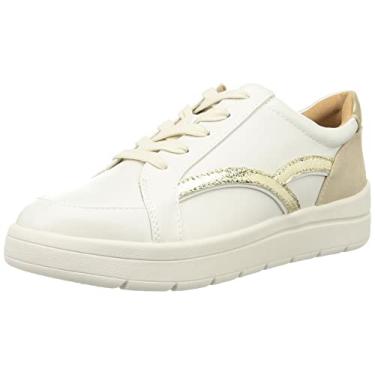 Imagem de Rockport Tênis retrô Truflex Navya, Tecido de festa branco/sintético, 10