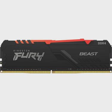 Imagem de Memoria Ram Kingston Fury Beast DDR4 16GB 3200MHZ rgb - Preto KF432C16BB12A/16