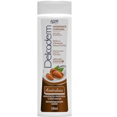 Imagem de Delicaderm Hidratante Desodorante Corporal com Amêndoas, 500g, Marrom