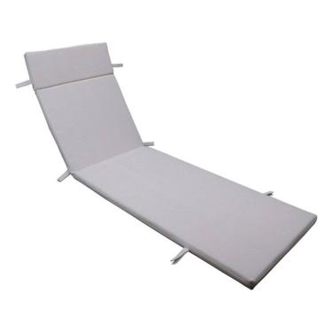 Imagem de Almofada Para Espreguicadeira 200x55x5cm Lisa - Branca