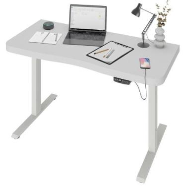 Imagem de Mesa com Regulagem de Altura Elétrica Para Escritório Home Office Auru