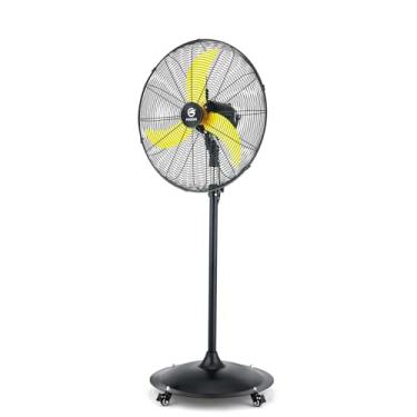 Imagem de FUGOO Ventilador De Pedestal Oscilante Externo 24'' Com Motor Cc Sem Escovas Totalmente Selado, À Prova D'Água 4 Velocidades, Ventiladores Piso Industriais Alta Resistência Para Residências, Pátios,
