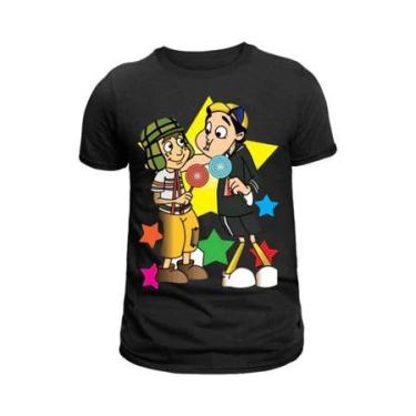 Imagem de Camiseta-Camisa Chaves e Kiko Blusa infantil e Adulta 100% Algodão 30.