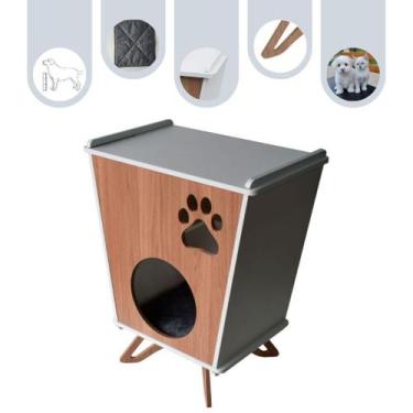 Imagem de Mesa de Canto Gato Cachorro Pet MDF Luxo - Maderacco