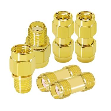 Imagem de CNARIO Kit adaptador de conector coaxial SMA para drone FPV, áudio, vídeo, redes e antena WiFi