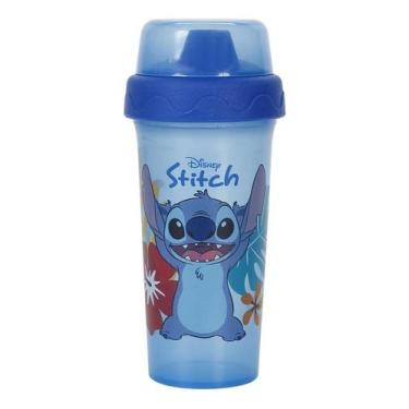 Imagem de Copo De Transição Infantil Azul Com Tampa Stitch Premium - Baby Go