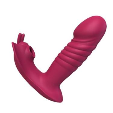 Imagem de Vibrador Feminino Automatico Controle Aplicativo Vai e Vem e Sugador Clitóris 9 Intensidades Bluetooth Recarregável