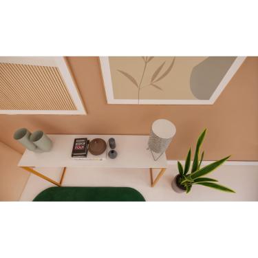 Imagem de Prateleira Mesa MDF 15mm 120x30cm Recorte Placa Painel Chapa Branco Cód.1301