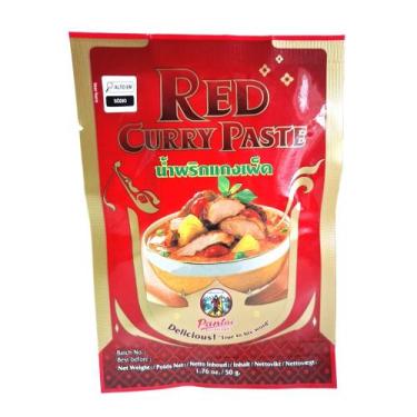 Imagem de Pasta De Curry Vermelho Thailandia Envelope 50g - Pantai