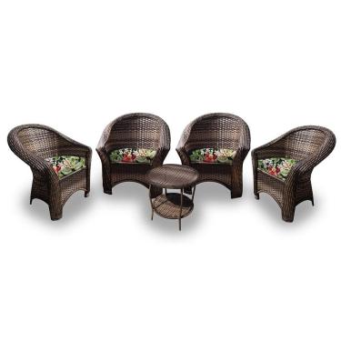 Imagem de Conjunto de Poltronas Fibra Sintética e 1 Mesa Centro