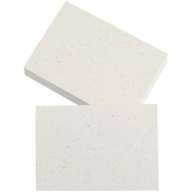 Imagem de SOFPLATE 60 folhas de papelão rústico de 12,7 cm, cartões de índice, em branco, médio, frente e verso, vintage, saudação, artesanato, artesanato, papel-cartão grosso para impressora, convite de