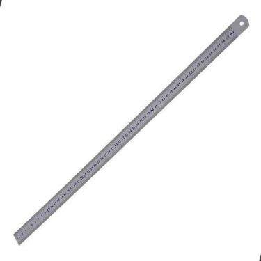 Imagem de Régua Em Aço Inox 60cm 24inch Sinoart Metal - Evolvere
