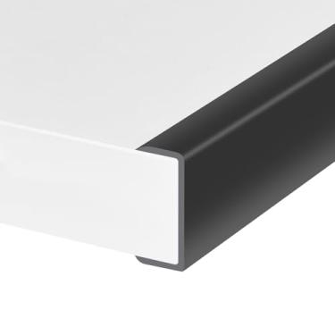 Imagem de Protalwell Guarnição De Borracha, Protetor Autoadesivo Em Formato U Para Compensado, Armário, Faixa Madeira 1-5/8", Reparo Móveis Flexíveis, Material Epdm, Encaixe 1-5/8" (41 Mm), Comprimento 10 Pés
