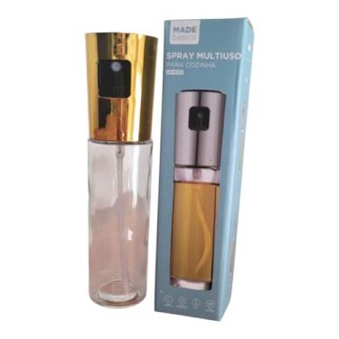Imagem de Borrifador Multiuso com Spray Fino – Ideal para Água, Vinagre e Soluções de Limpeza (Tampa dourada)
