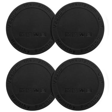 Imagem de Bluwing Protetores inferiores de silicone para garrafa YETI Rambler 1,8 g, fundo de borracha antiderrapante para canecas e outras garrafas com um diâmetro inferior de 9,5 cm 95 mm (embalagem com 4)