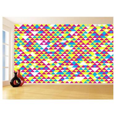 Imagem de Papel De Parede Geométrico Triângulos Abstrato 3,5M Gmt53 - Você Decor