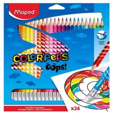 Imagem de Lapis de cor colorpeps oops apagavel 24 cores 832824 - MAPED, 3