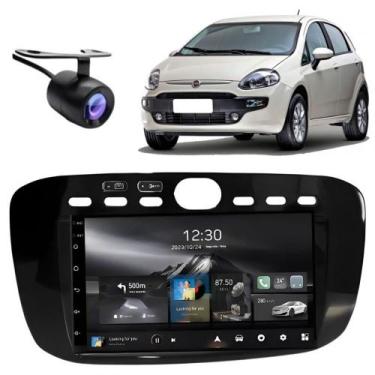Imagem de Central Multimidia Android Auto Fiat Punto Moldura + Câm BP - First Op