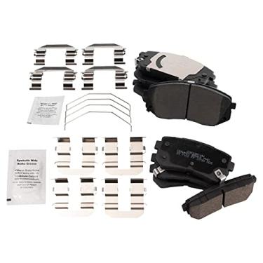 Imagem de TRQ Pastilhas de freio de cerâmica compatíveis com Hyundai Kona 2018-2020