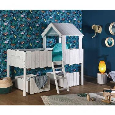 Imagem de Cama Cabana Zaz Com Kit 2 Gavetas Madeira Maciça Infantil