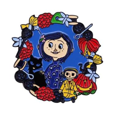 Imagem de Coraline Vendo Pedra Colar Artesanal Corda Corrente Chave Pingente Cos