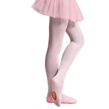 Imagem de Meia-Calça Ballet Fio 40 Selene 9585.002 Infantil Com Abertura Poliami