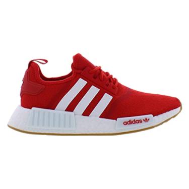 Imagem de adidas Tênis masculino NMD_r1, Vermelho vívido/branco nuvem/chiclete, 41