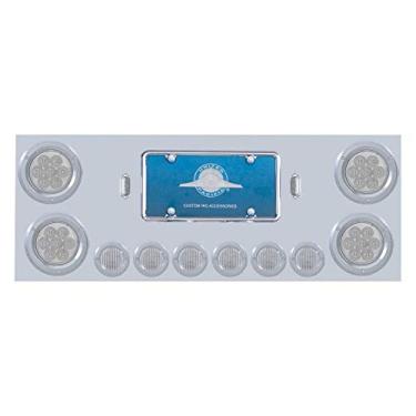 Imagem de United Pacific Luz traseira 34667, aço inoxidável, centro traseiro, LED, lente transparente