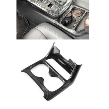 Imagem de TENWIND Painel de console central de carro capa de moldura de copo de água compatível com Honda CRV 2023 2024 2025 acessórios de fibra de carbono (frontal)