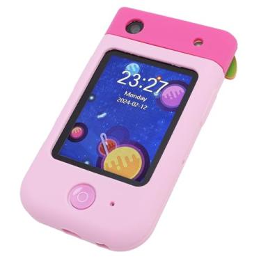 Imagem de Naroote Brinquedo de Telefone Inteligente para Crianças, Crianças Pequenas Brincam de Brinquedo por Telefone 1080p Resolução para Casa (Rosa de coelho)