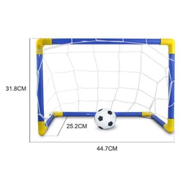 Imagem de Golzinho de Brinquedo Traves de Gol SNH19 Snel Home, Azul/amarelo, úni