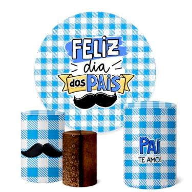 Imagem de Trio Capas Cilindro + Painel Redondo Dia dos Pais (K1PAI0022)