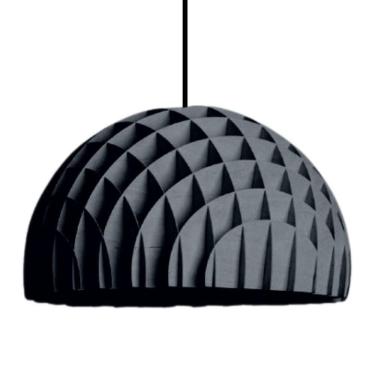 Imagem de Luminária Teto Tipo Pendente Colméia Mdf - Completa Cor: Preta