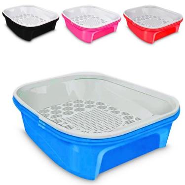 Imagem de Caixa de Areia Para Gatos Limpeza Inteligente Peneira Higienizadora - 