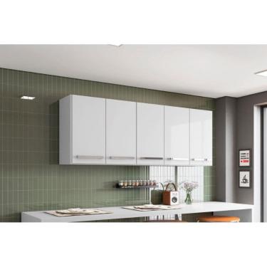 Imagem de Armario Aereo de Parede Santorini Branco Bela Casa