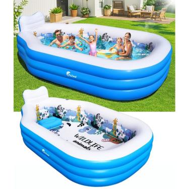 Imagem de Piscina inflável FizZeal para crianças e adultos