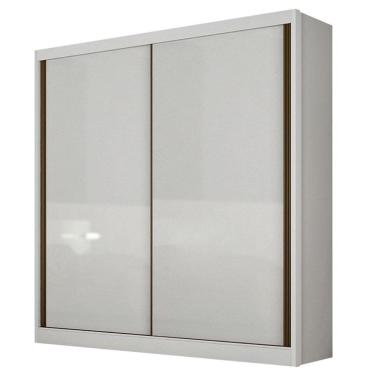 Imagem de Guarda Roupa Solteiro Toledo 2 Portas 3 Gavetas Neve com Nicho – Novo Horizonte