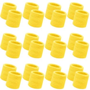 Imagem de Bememo 24 pulseiras neon para crianças presentes de fim de ano para estudantes a granel faixas de pulso de tênis anos 80 neon juvenil basquete pulseiras para meninos meninas anos 90 brilham material