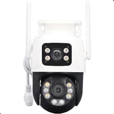 Imagem de Câmera Inteligente Vigilância Externa Segurança IP sem fio HD, Controle WIFW - Visão Noturna Infravermelho, Bivolt, A prova dágua,