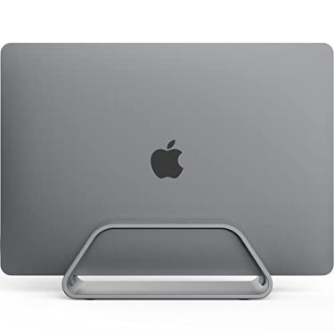 Imagem de HumanCentric Suporte vertical de alumínio para laptop para MacBook, MacBook Pro, MacBook Air, cinza espacial