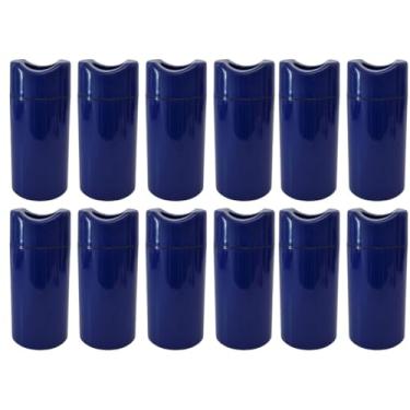 Imagem de Kit 12 Porta Garrafa Térmico 600ml - Camisinha para Cerveja - Isopor para Cerveja | Bar | Restaurante | Lanchonete (Azul)