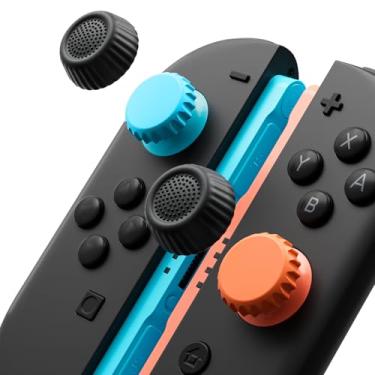 Imagem de COOWPS Switch 2 Thumb Grips for Nintendo Switch 2 (2025) and Pro Controller, Anti-Slip Silicone Joystick Cover, Comfort Ergonomic Design Thumb Grip Caps for Switch 2 Joy-Cons