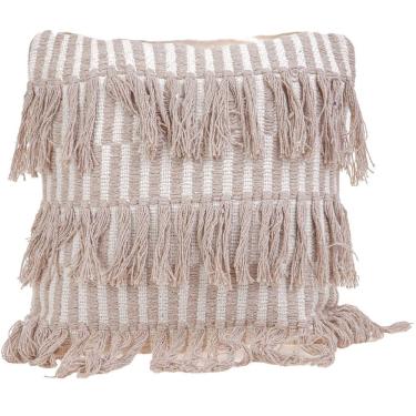 Imagem de Capa de Almofada Native New Decorativa Macramê 45x45cm